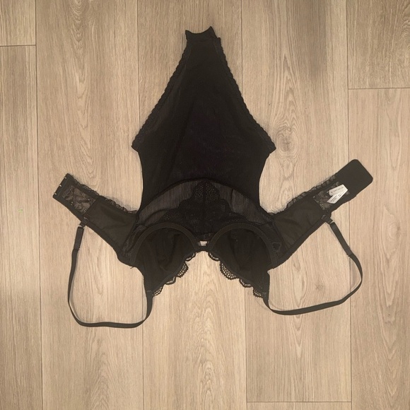 KAT THE LABEL / Revolve Zephyr Body Suit in Black. Size Small. Brand New. - Picture 5 of 6